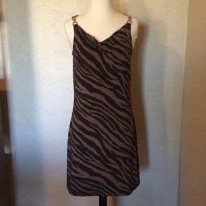 MICHAEL Michael Kors Black and Brown Zebra Print